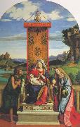 CIMA da Conegliano The Madonna and Child with St John the Baptist and Mary Magdalen dfg oil on canvas